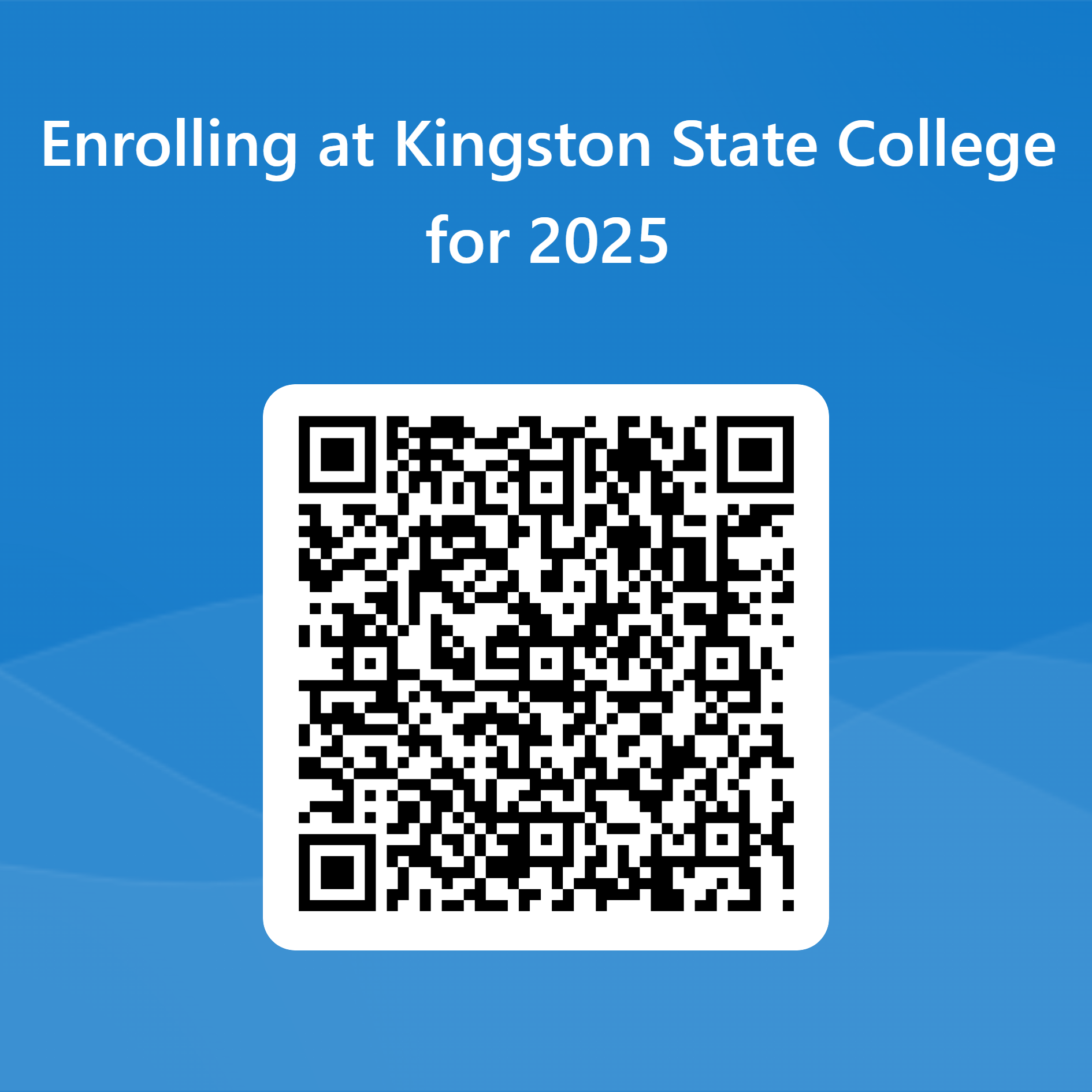 QRCode for Enrolling at Kingston State College for 2025.png